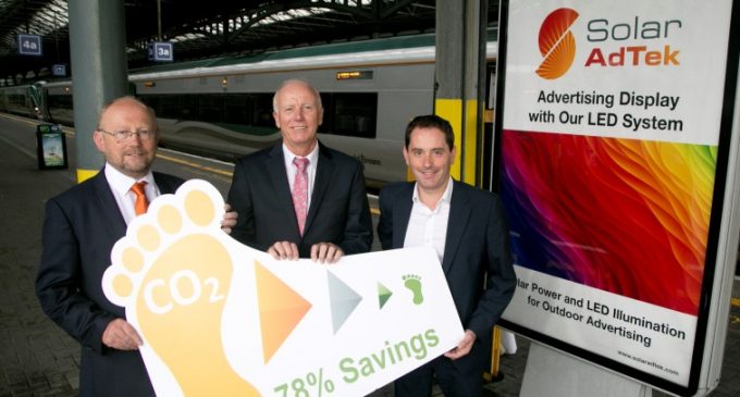 Solar AdTek Partners With Iarnród Éireann and Commuter Advertising Network to Create Significant Energy Savings