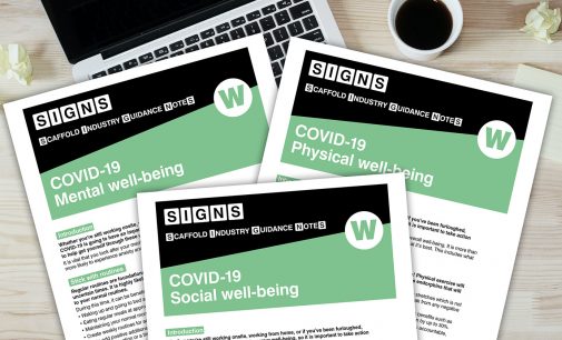 The Scaffolding Association announces the launch of its COVID-19 Wellbeing Guidance Notes