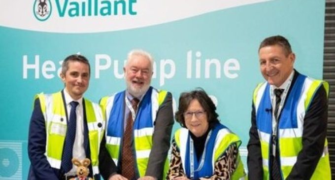 Vaillant unveils new £4 million UK heat pump manufacturing line