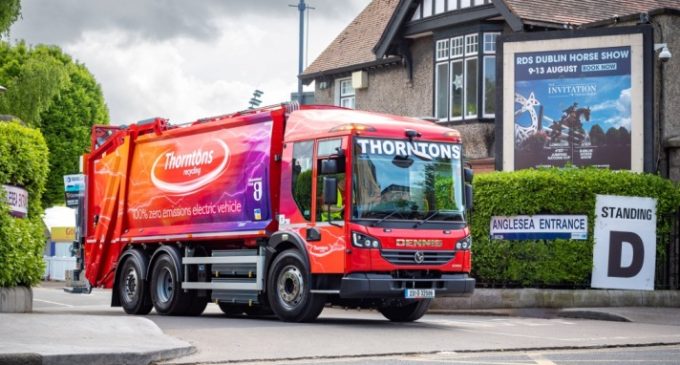 Thorntons Recycling Unveils New 100% Electric-Powered Waste Collection Vehicle