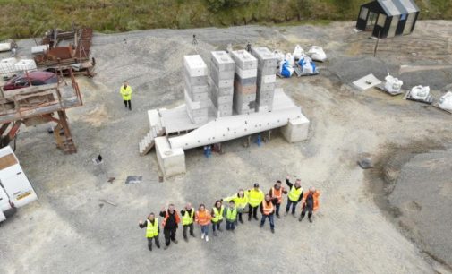 Researchers transform landfilled wind turbine blades into footbridges