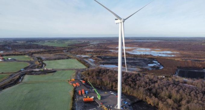 First installed turbine at Yellow River Wind Farm marks major milestone
