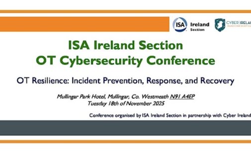 The OT Cybersecurity Conference 2025 – Tuesday, 18th November – Mullingar Park Hotel