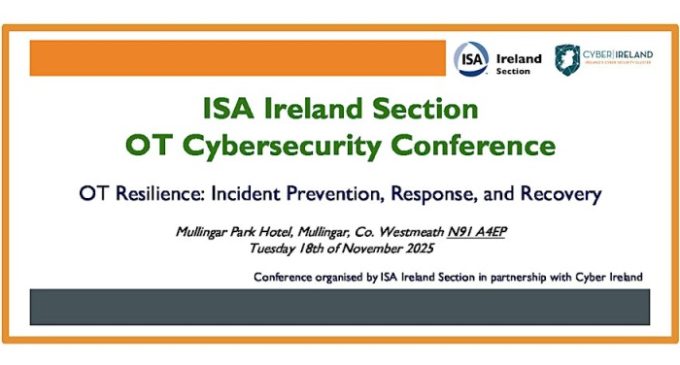 The OT Cybersecurity Conference 2025 – Tuesday, 18th November – Mullingar Park Hotel